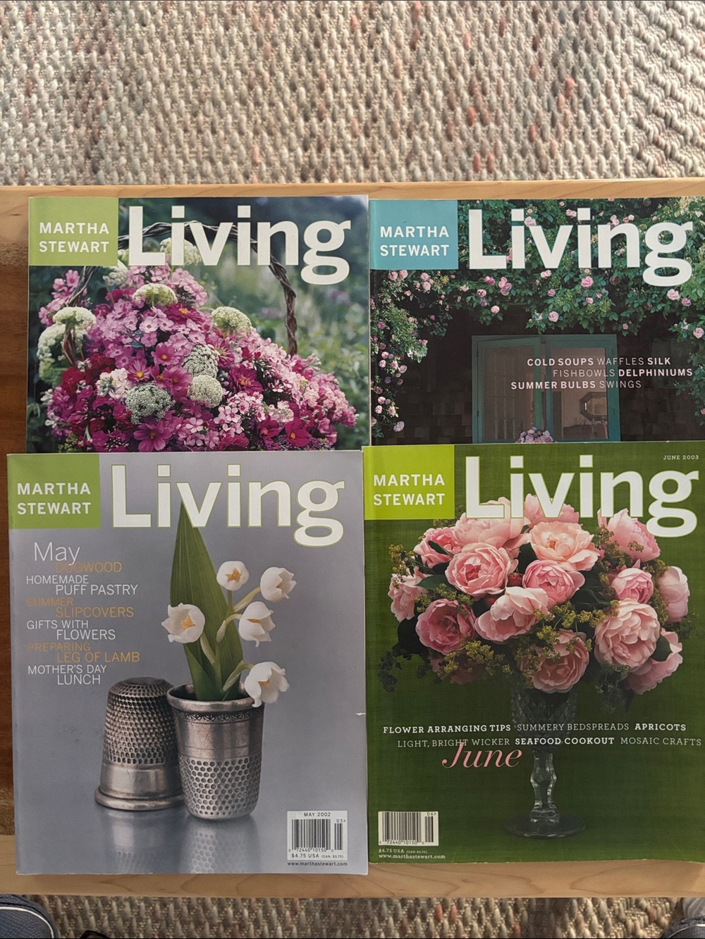 Bundle of 4 Vintage Summer/Florals Stewart Magazines- 1999, 2000, 2002, 2003